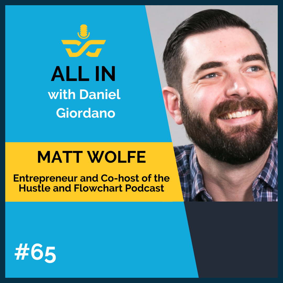 65: Matt Wolfe Entrepreneur and Co-Host of the Hustle and Flowchart Podcast